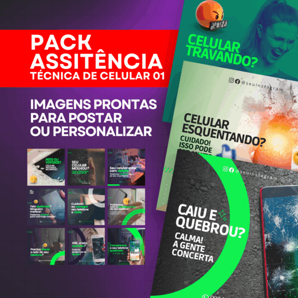 Pack de Imagens Tema Assistência Técnica de Celular 01