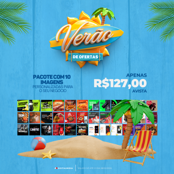 Pacote com 10 Imagens Personalizadas